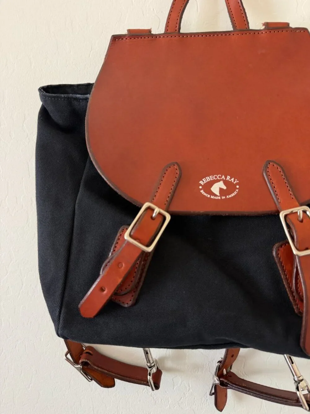 Rebecca Ray Equus Backpack - Black and Brown